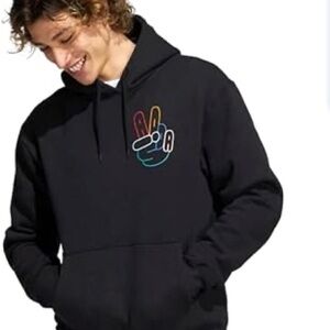 Adidas Men’s Peace Sign Graphic Hoodie NWOT